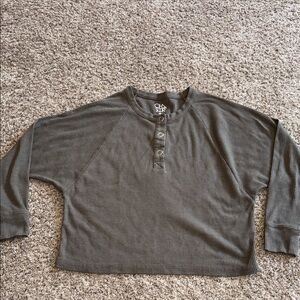 Anthropologie x chaser thermal Henley size xs
